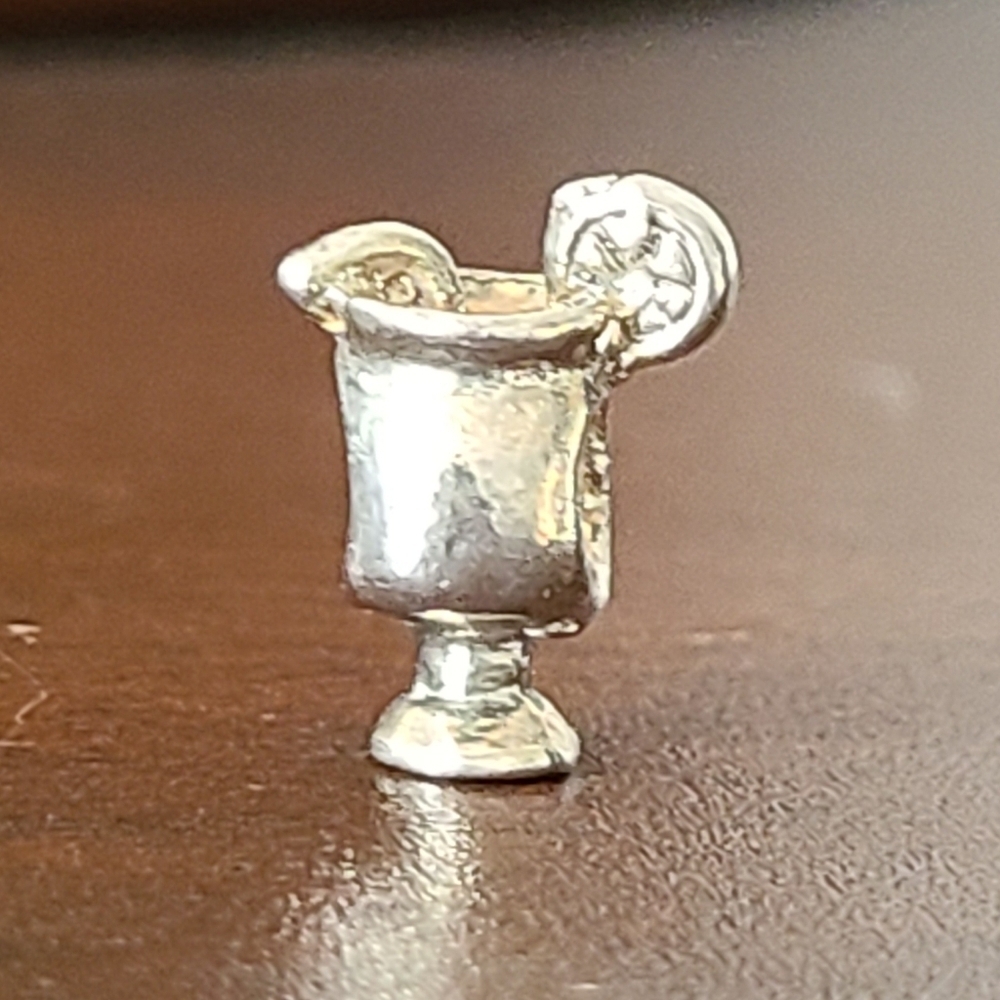 SALE! Drink Silver 925 Bead Charm